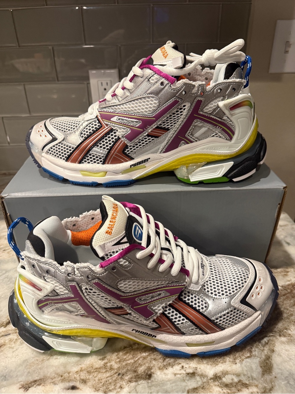Men's Balenciaga Runners Multicolor Sneakers